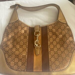 Gucci bronze hobo Jackie O 1961 EUC